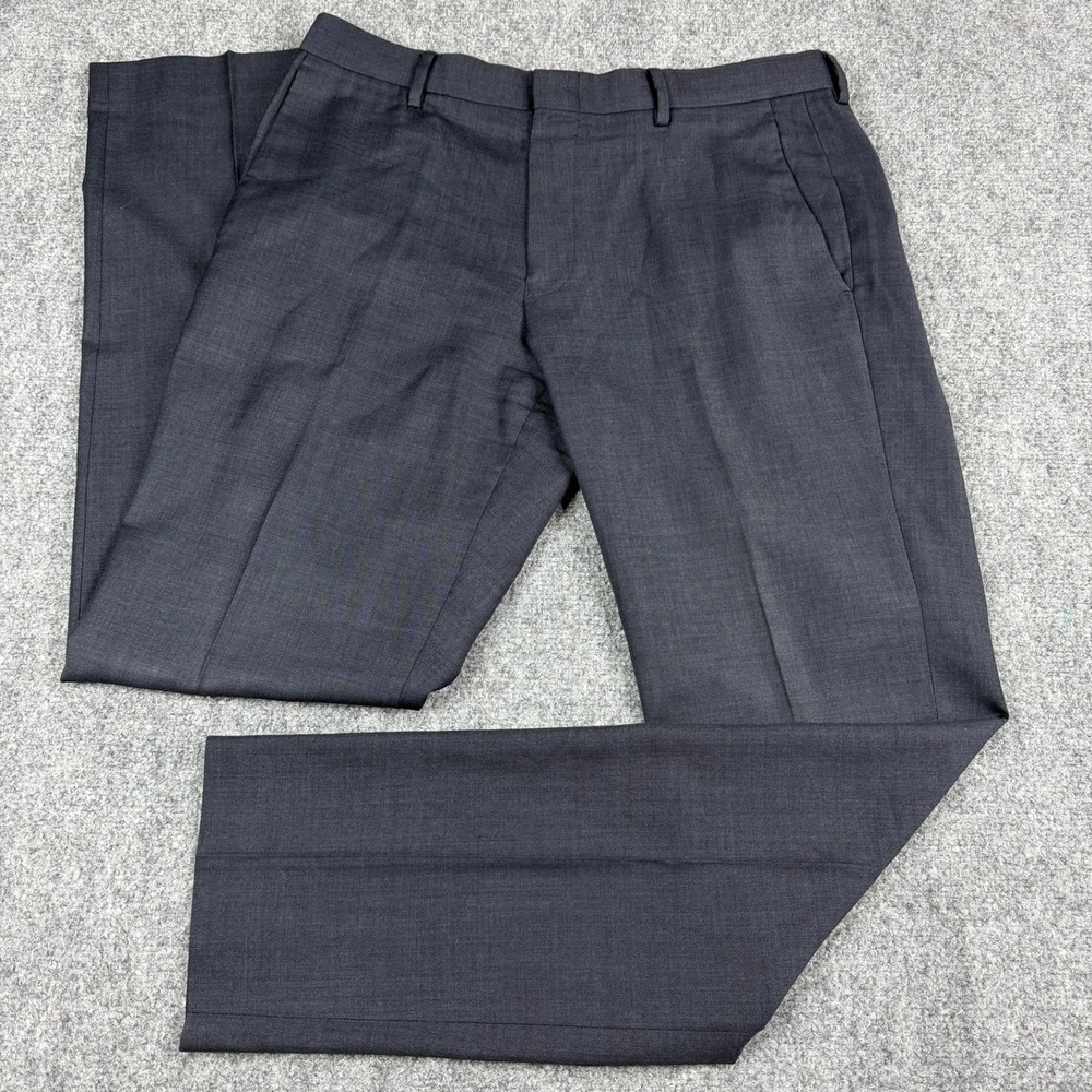 J.Crew Ludlow Slim Suit Pants Mens 32x32 Charcoal Tollegno 1900 Italian Wool